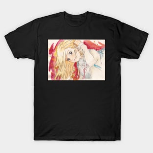 Shigatsu wa kimi no uso kaori watercolor fan art! T-Shirt